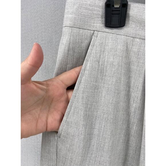 ASOS Design Pants Mens Sz 34x34 Smart Tapered Trouser Grey Pleated Pockets Dress - Picture 7 of 12